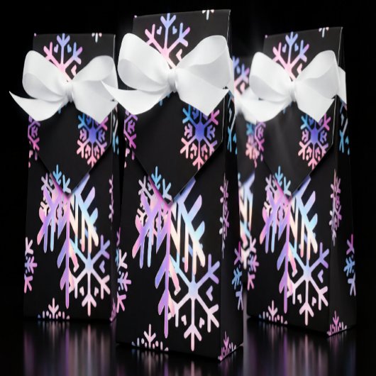 Luxury Holographic Snowflake Christmas Collection  フェイバーボックス