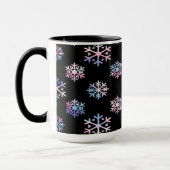 Luxury Holographic Snowflake Christmas Collection マグカップ (左)