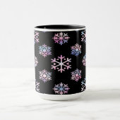 Luxury Holographic Snowflake Christmas Collection マグカップ (中央)