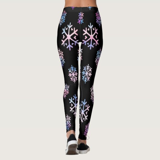 Luxury Holographic Snowflake Christmas Collection レギンス (裏面)