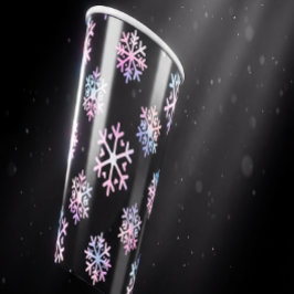 Luxury Holographic Snowflake Christmas Collection  紙コップ