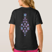 Luxury Holographic Snowflake Christmas Collection Tシャツ (裏面)