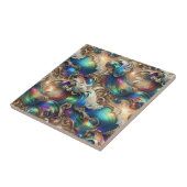 Luxury Home | Rainbow Coastal Ocean Waves タイル (側面)