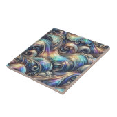 Luxury Home | Rainbow Coastal Ocean Waves タイル (側面)