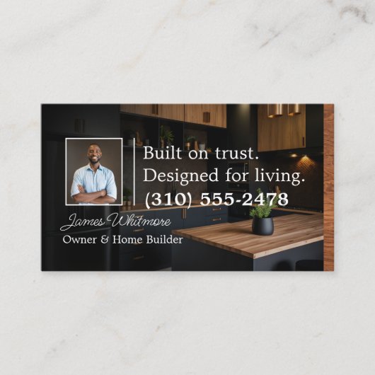 Luxury Home Renovation Home Builder Photo Qr Code 名刺 (正面)