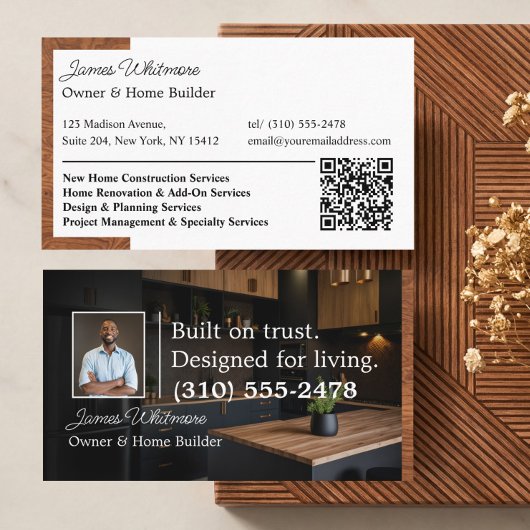 Luxury Home Renovation Home Builder Photo Qr Code 名刺
