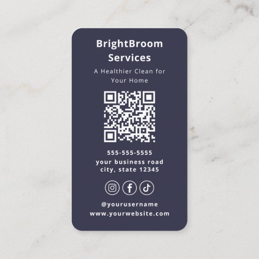 Luxury House Cleaning Residential Cleaning Company 名刺 (裏面)