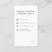 Luxury Income Tax Preparer CPA Accountant 名刺 (裏面)