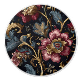 Luxury Indian Floral Ceramic Knob Vintage Royal セラミックノブ
