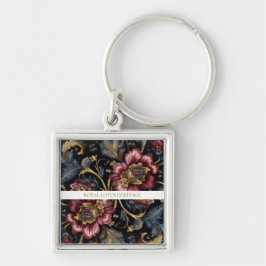 Luxury Indian Floral Keychain Vintage Royal キーホルダー