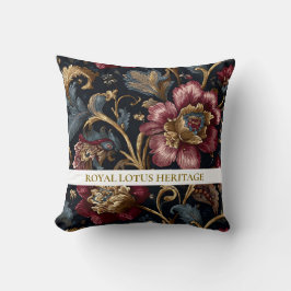 Luxury Indian Floral Throw Pillow Vintage Royal クッション