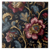 Luxury Indian Floral Vintage Royal タイル (正面)