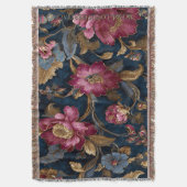 Luxury Indian Vintage Royal スローブランケット (正面縦)