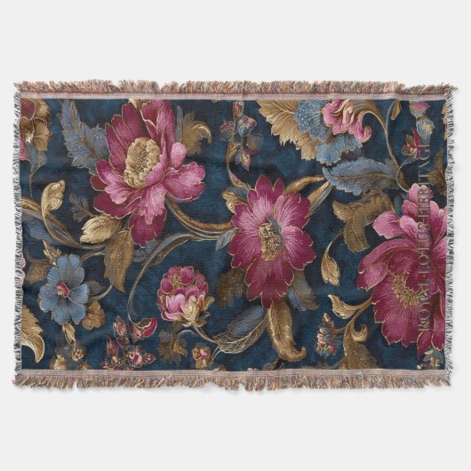 Luxury Indian Vintage Royal スローブランケット (正面)