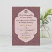 Luxury Indian Wedding Reception Invitation 招待状 (スタンド正面)