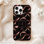 Luxury iPhone 14 Case Modern Rose Gold Metallic Case-Mate iPhoneケース