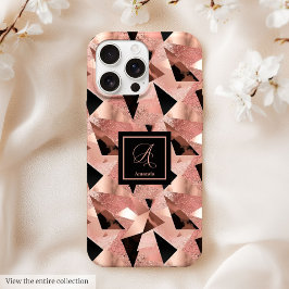 Luxury iPhone 14 Case Rose Gold Black Trendy iPhone 15 Pro Maxケース