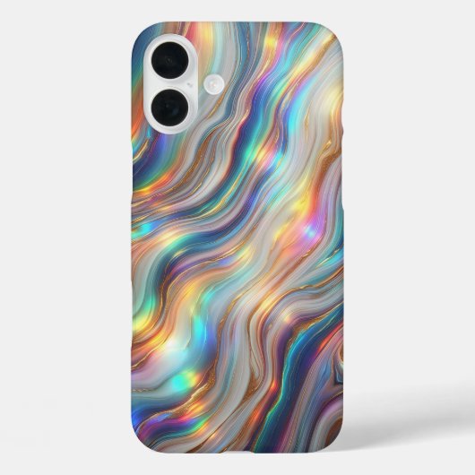 Luxury Iridescent Rainbow Agate Phone Case - Magic Case-Mate iPhoneケース (裏面)