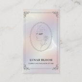 Luxury Iridescent with QR Code Holographic 名刺 (正面)