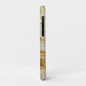 Luxury Ivory and Gold Marbled Case-Mate iPhoneケース (裏面/左)