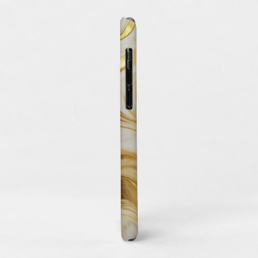 Luxury Ivory and Gold Marbled Case-Mate iPhoneケース (裏面/左)