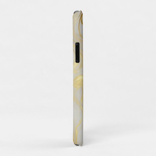 Luxury Ivory and Gold Marbled Case-Mate iPhoneケース (裏面/右)