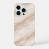 Luxury Ivory Fog Marble Texture Soft Taupe Veining iPhoneケース (裏面)