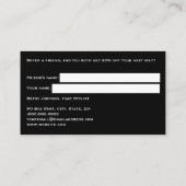 Luxury Ivory Marble and Gold Glitter Referral Card 名刺 (裏面)