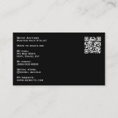 Luxury Ivory Marble & Gold Glitter Business Card 名刺 (裏面)