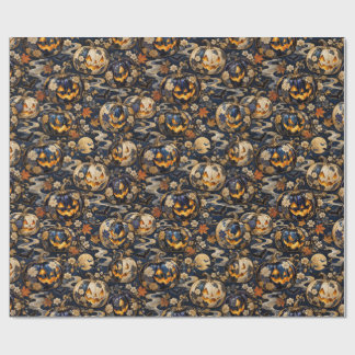 Luxury Japanese Halloween Pumpkin Wrapping Paper ラッピングペーパー