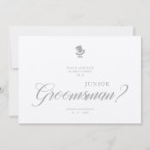 Luxury Junior Groomsman Funny Wedding Minimalist (正面)