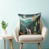 Luxury Kintsugi Mountain Waterfall Pillow  クッション (椅子)