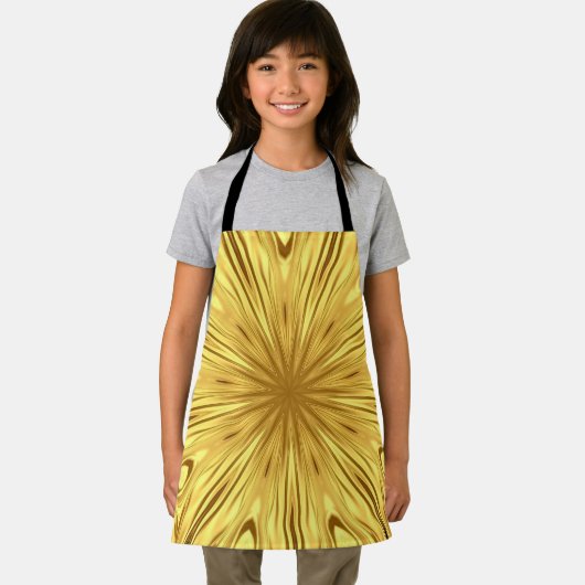 Luxury Kitchen Attire: Gilded Zenith Opulent Swirl エプロン (インサイチュ)