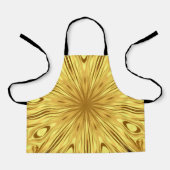 Luxury Kitchen Attire: Gilded Zenith Opulent Swirl エプロン (正面)
