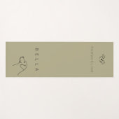 Luxury Labrador Yoga Mat | Personalized Name ヨガマット (正面(横))