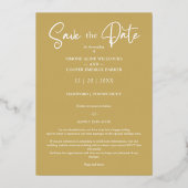 Luxury Lace MR & MRS Christmas結婚の2枚の写真 箔招待状 (裏面)