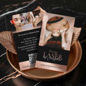 Luxury Laser Technician Spa Arch Photo Black Rose 名刺