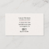 Luxury Lash Business Card  Luxury Design 名刺 (裏面)