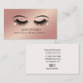 Luxury Lash Business Card  Luxury Design 名刺 (正面/裏面)