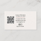 Luxury Lash Design with QR code 名刺 (裏面)