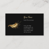 Luxury Lash Technician After care Card 予約カード (正面)