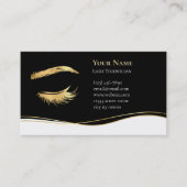 Luxury Lash Technician After care Card 予約カード (正面)