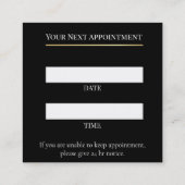 Luxury Lash Technician Appointment Card 予約カード (裏面)