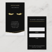 Luxury Lash Technician Appointment Card 予約カード (正面/裏面)