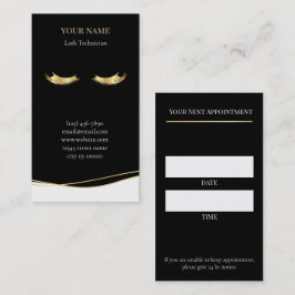 Luxury Lash Technician Appointment Card 予約カード