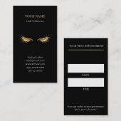 Luxury Lash Technician Appointment Card 予約カード (正面/裏面)