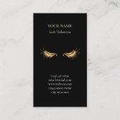 Luxury Lash Technician Appointment Card 予約カード (正面)