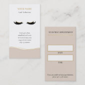 Luxury Lash Technician Appointment Card 予約カード (正面/裏面)