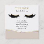 Luxury Lash Technician Appointment Card 予約カード (正面)