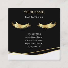 Luxury Lash Technician Appointment Card 予約カード